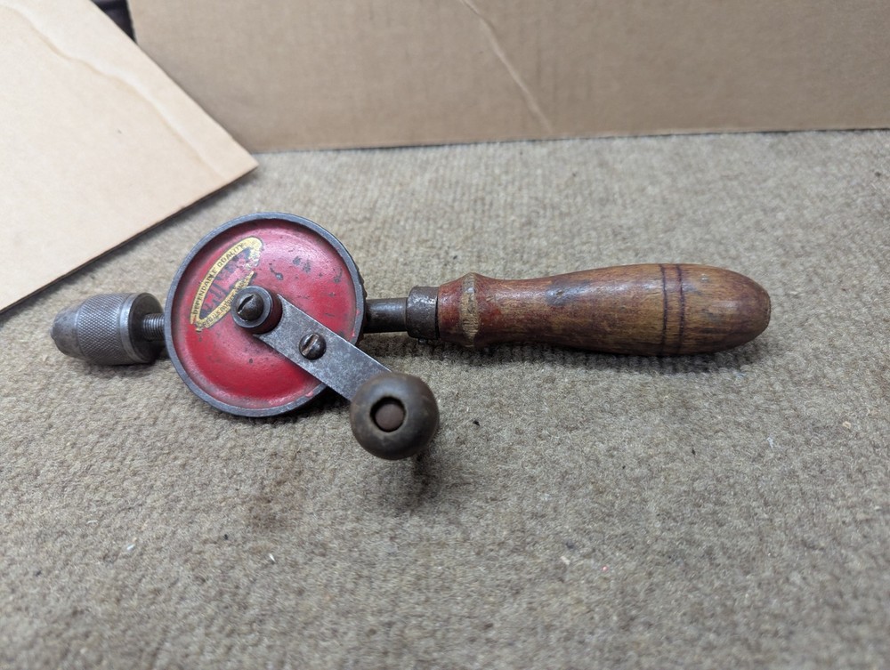 Vintage DUNLAP Hand Crank Egg Beater Drill