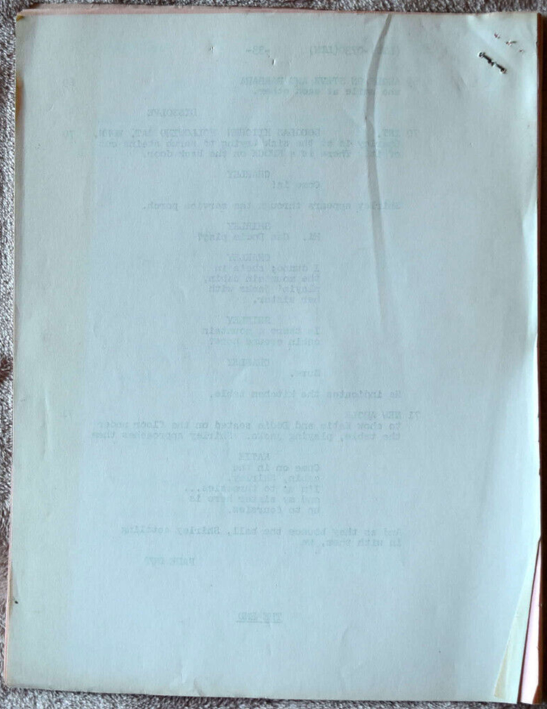 1969 My Three Sons "Love Thy Neighbor" Original Screenplay Script