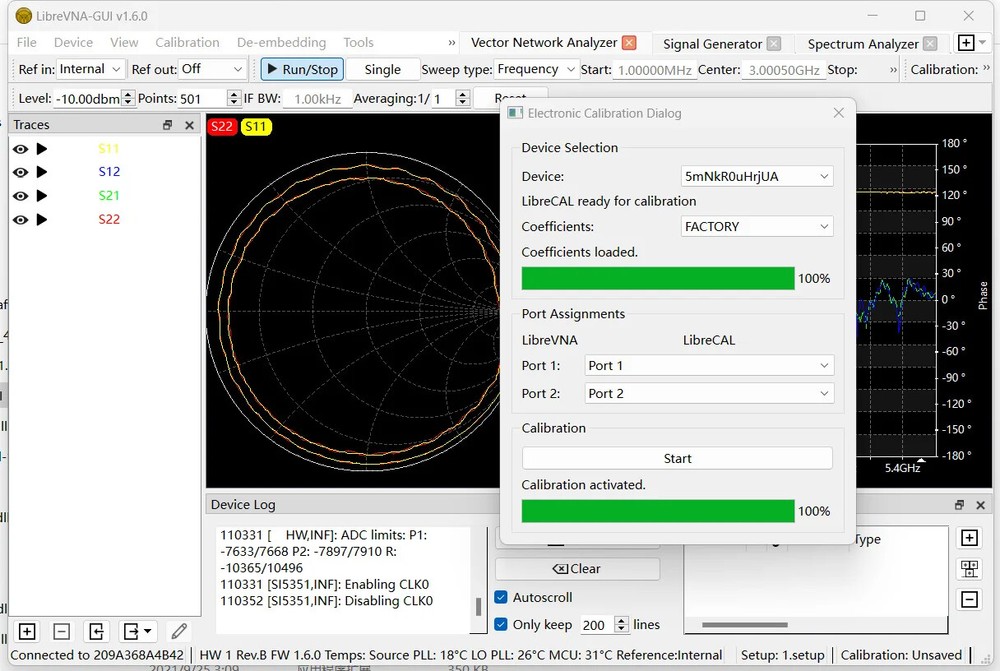 LibreVNA 6GHz USB Based Vector Network Analyzer VNA + LibreCAL Calibration Kits