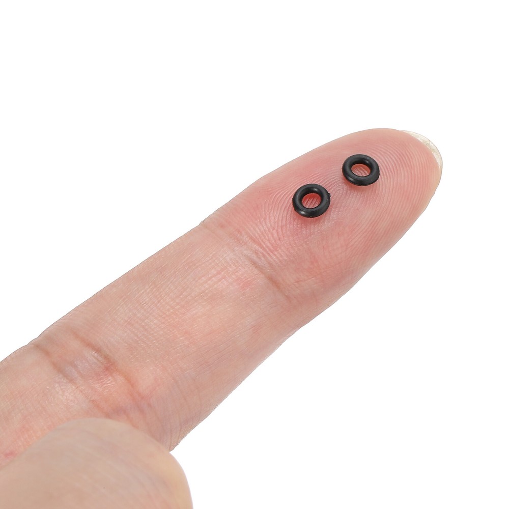 100Pcs 2BA Dart Shaft Rubber O-Rings with Applicator Tool, Black