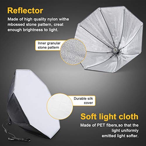 Softbox Continuous Lighting Kit for Camera Photo Video Softbox 2 pack