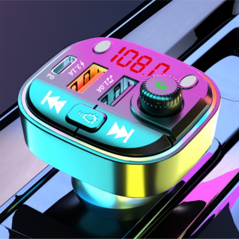 FM Transmitter, Bluetooth FM Transmitter Wireless Radio Adapter Car Kit