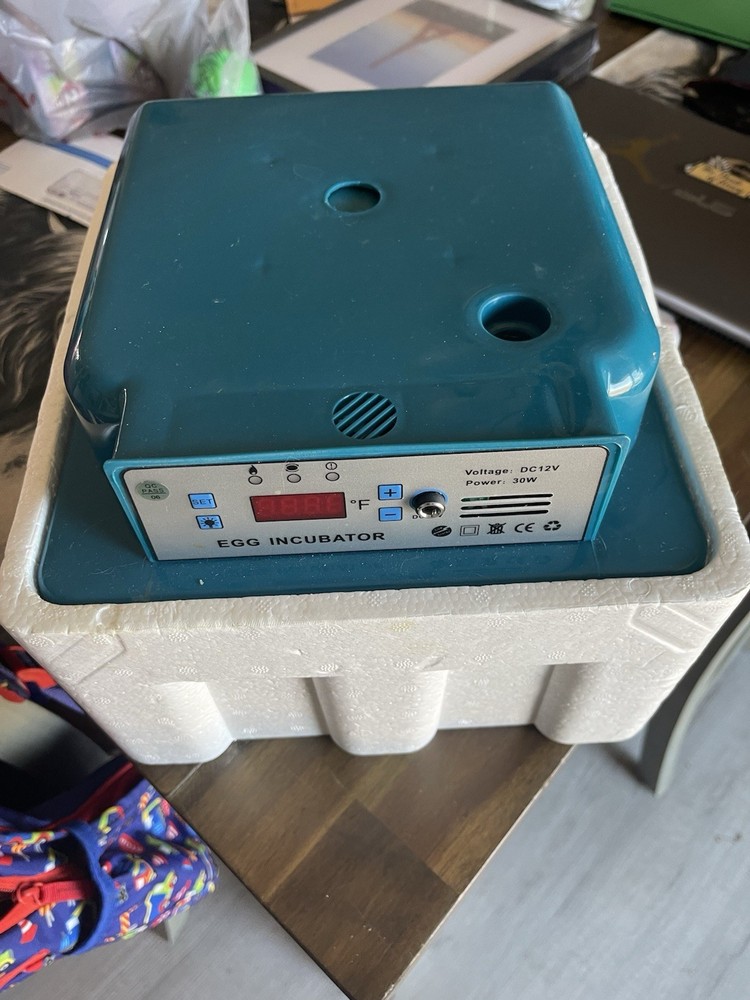 Two Automatic Egg Incubator with Egg Turner Lot 12-24 Eggs