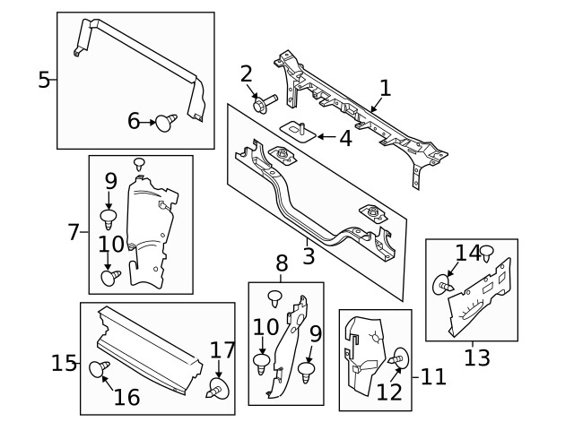 Genuine Ford Radiator Support Baffle BC3Z-8311-B
