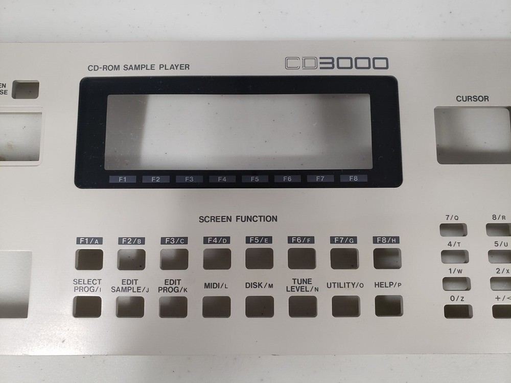 Akai sampler CD3000 faceplate