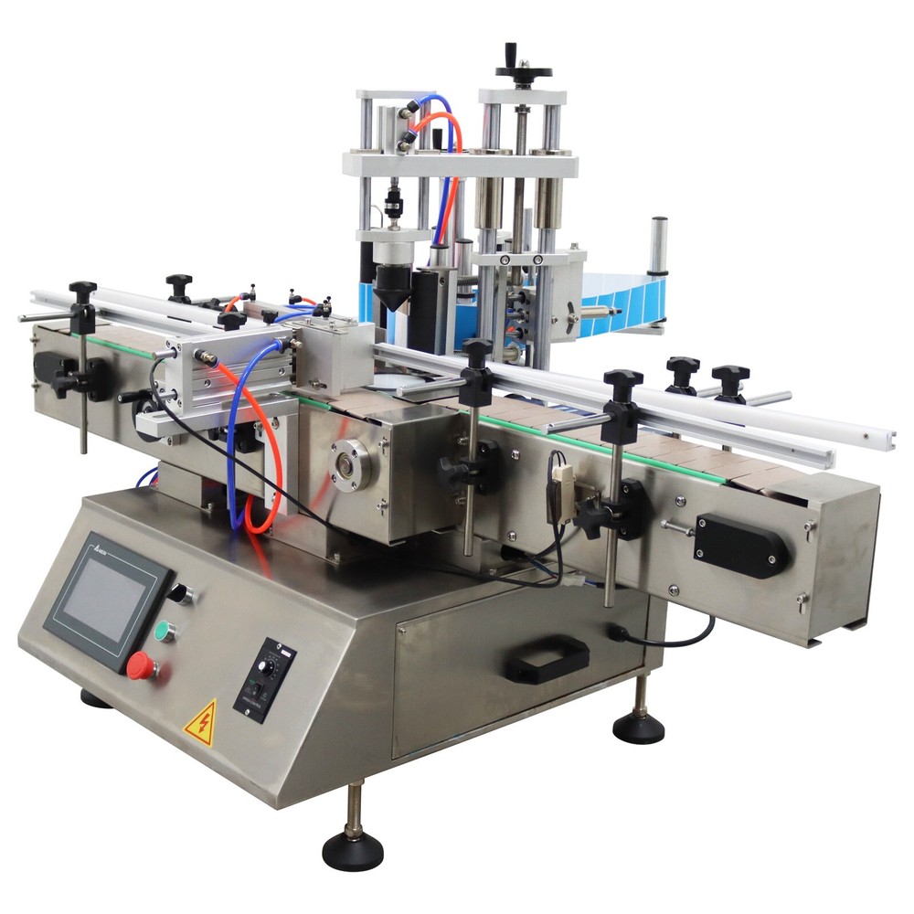 110V Automatic Desktop Labeling Machine Round/Square/ Hexagonal Bottles Labeler