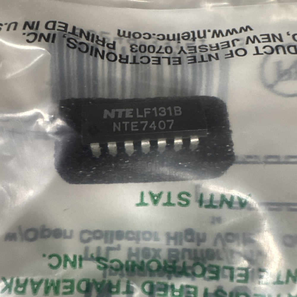NTE Electronics NTE7407 IC TTL HEX BUFFER/DRIVER W/OPEN COLLECTOR 14-LEAD DIP