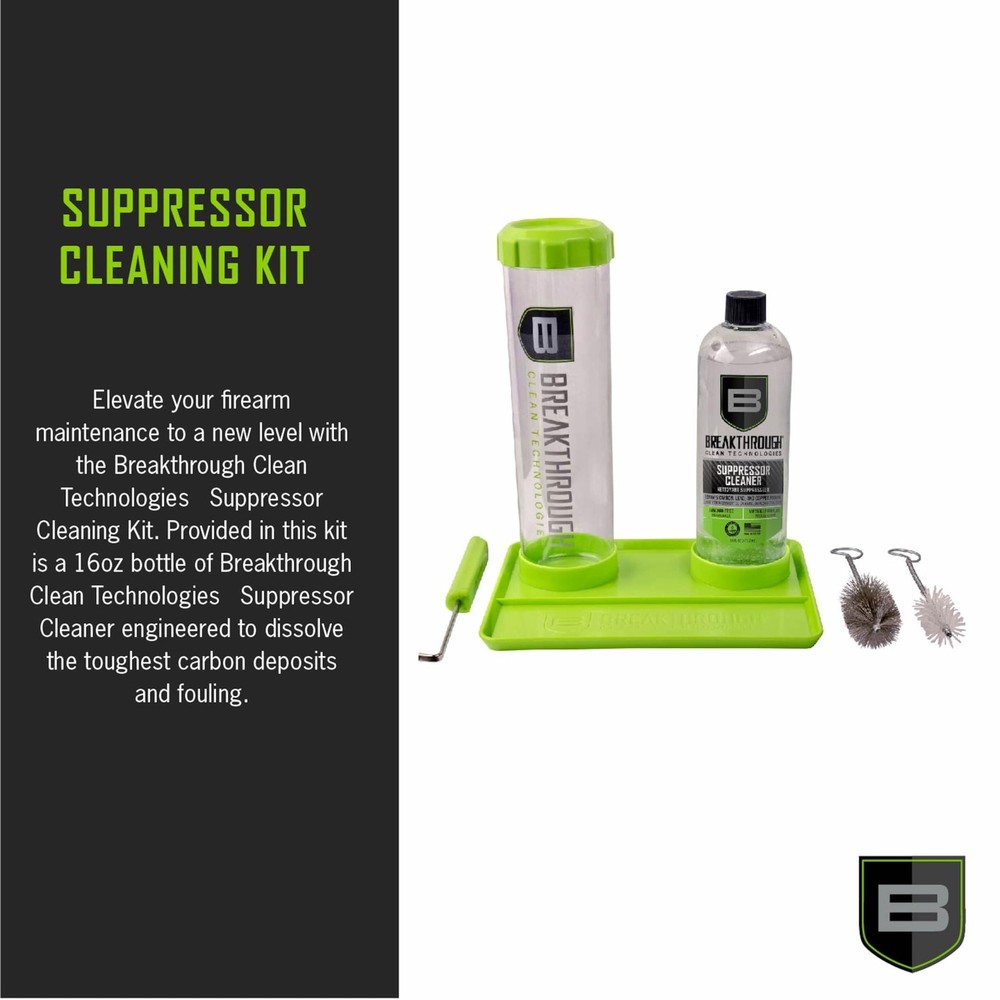 Breakthrough Clean Technologies Suppressor Cleaning Kit, 16 Ounce, Multi