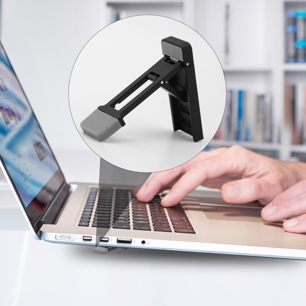 2pcs Foldable Keyboard Riser Stand for Desk Adjustable Tilt & Portable Mini L...