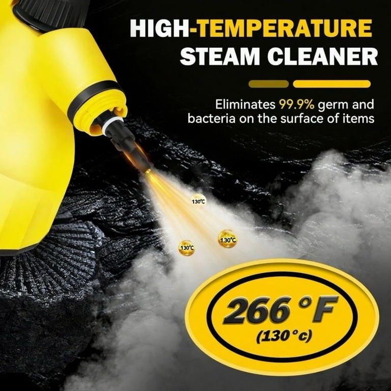 Steam Cleaner for Home, 1000W Multi-Surface Steamer, Portable Natural Steamer