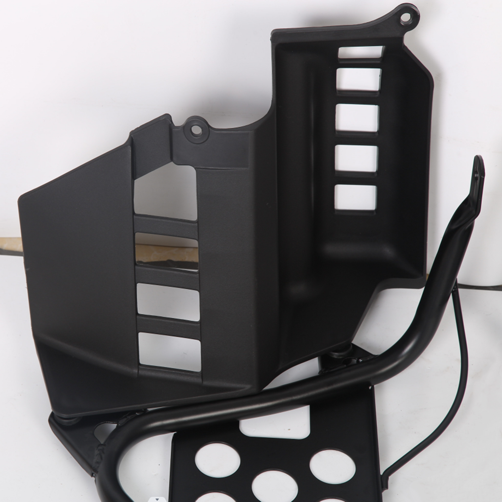 Black Heel Guards Footrest Fit Yamaha 87-06 Banshee 350 Left + Right Nerf Bars