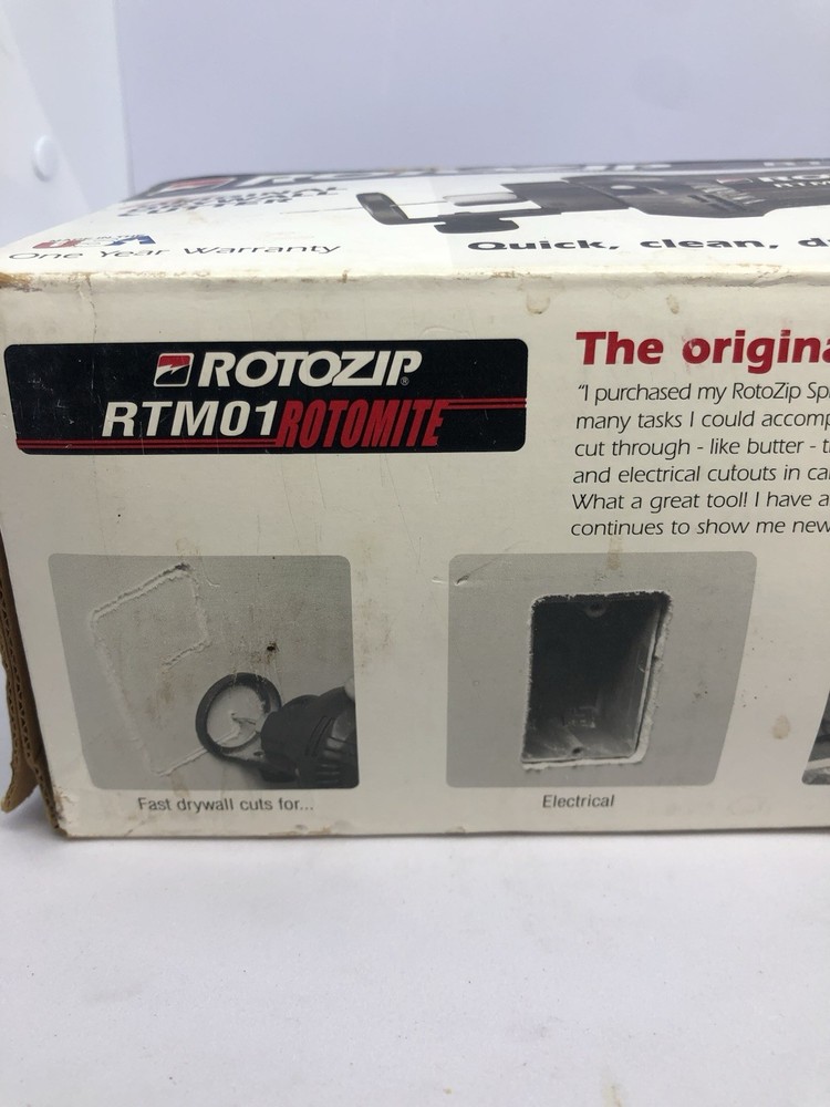 Rotozip RTM01 Rotomite Original Drywall Cutter New! Unopened