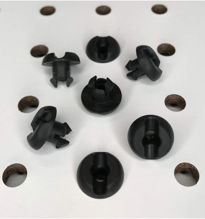 Pegboard Peg Locks 50PCS (1/8 inch, Black)