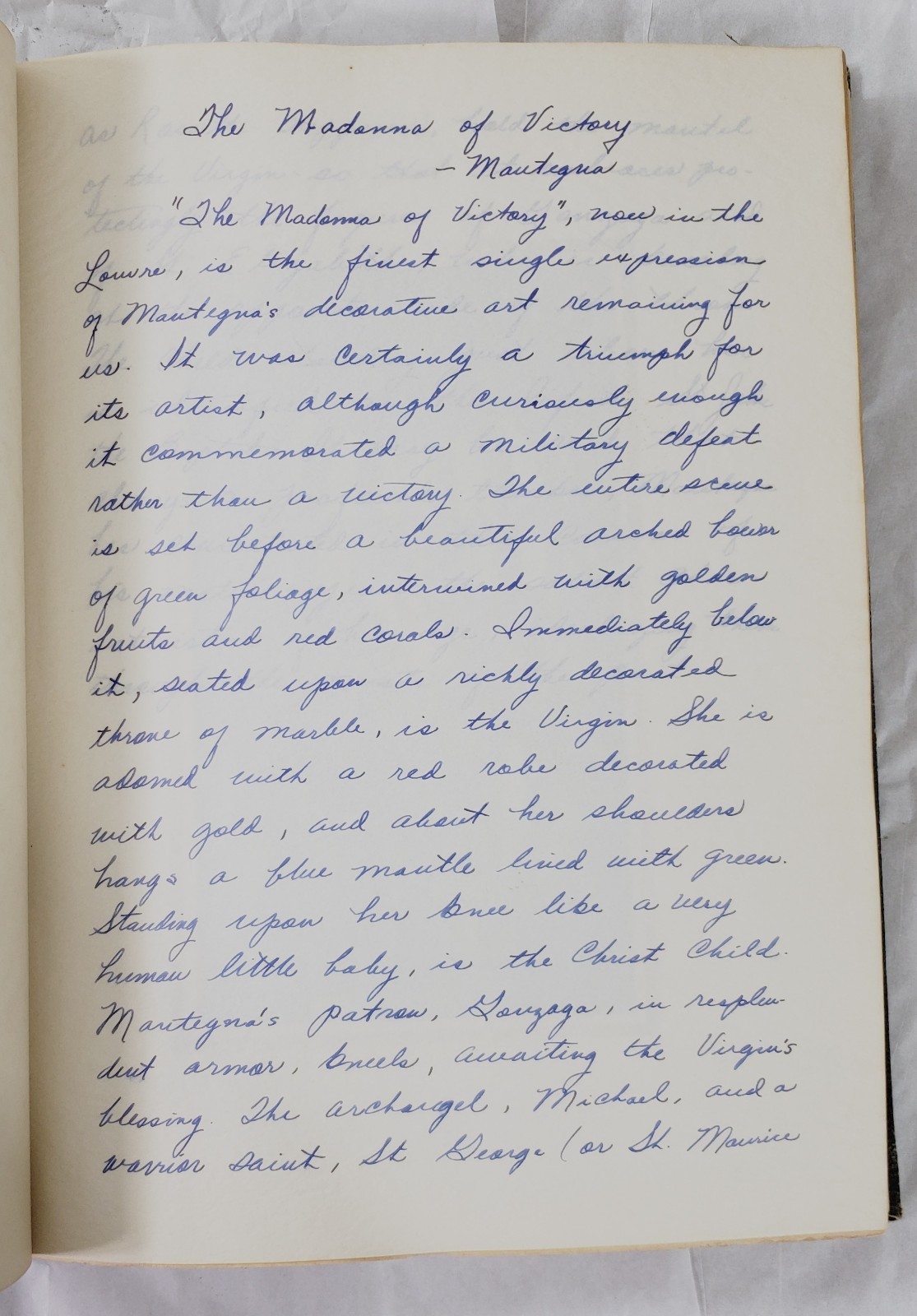 Antique Rare Manuscript Art Masters Hand Written History Commentary Illustrated