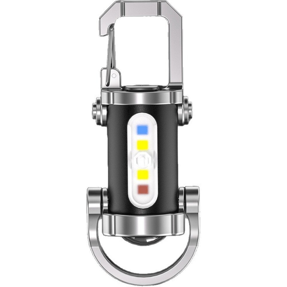 Lightweight Waterproof Mini Flashlight Keychain with Six Lighting Modes