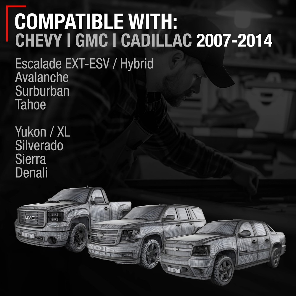 Lower Door Hinge- Front Driver & Passenger - Compatible with 2007-2014 Chevro...