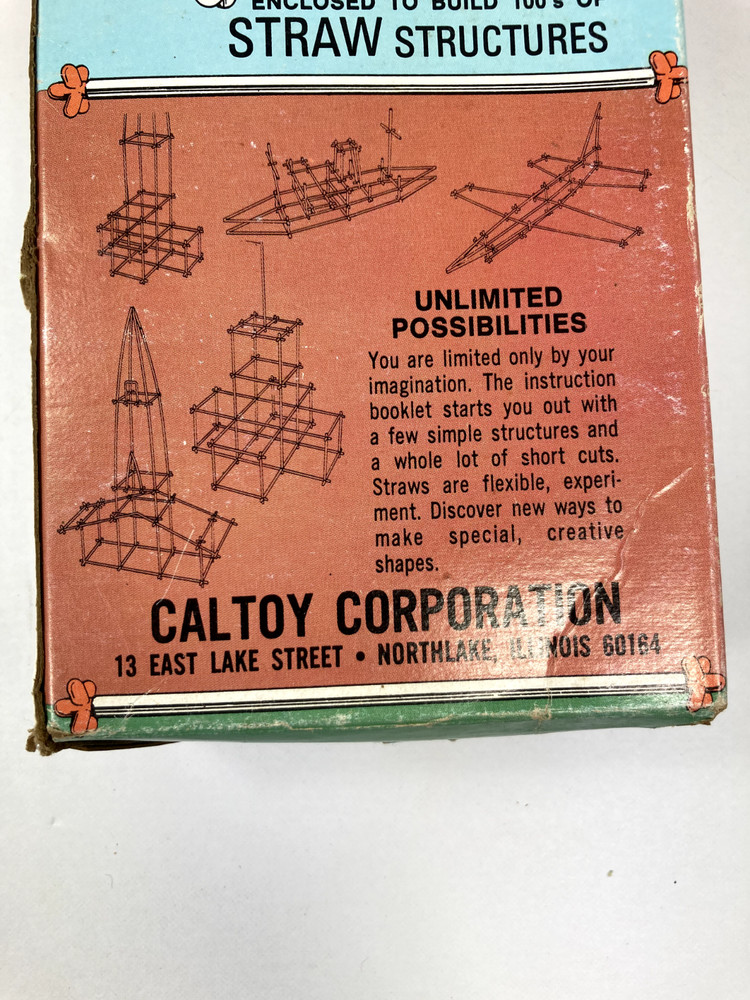 Vintage Game Caltoy Straw Structures