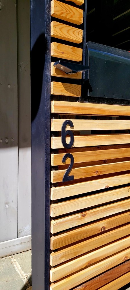 Modern Cedar Mailbox Post, Multi-Slatted FREE SHIPPING