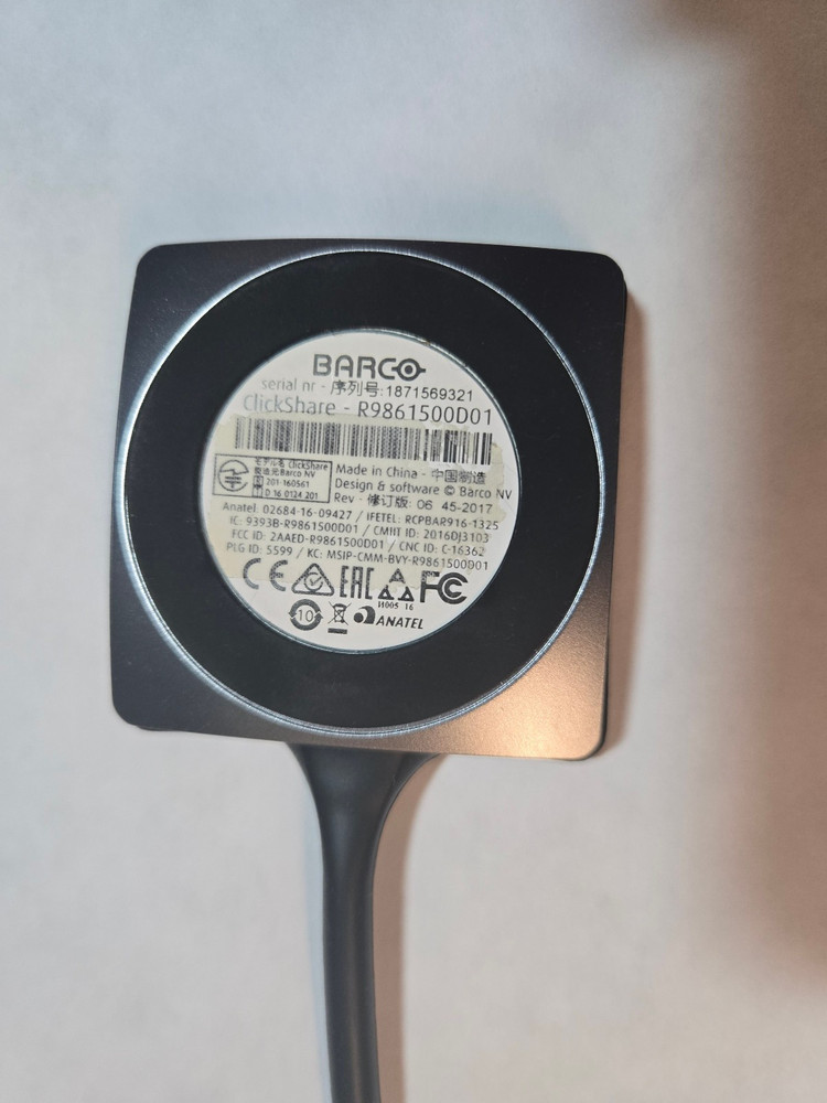 Barco ClickShare Button Switch Gray - R9861500D01