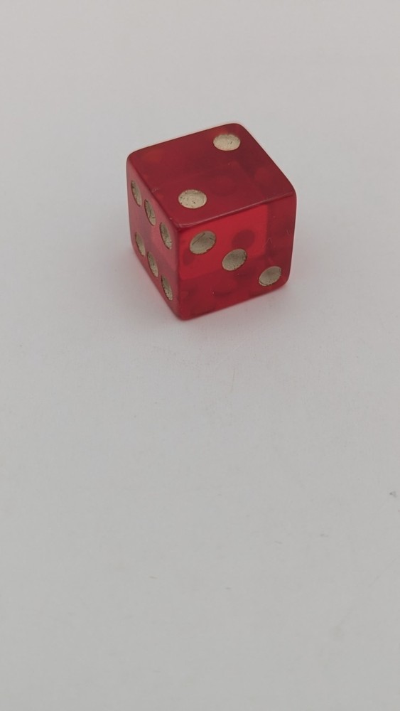 Vintage Cherry Translucent Bakelite Dice