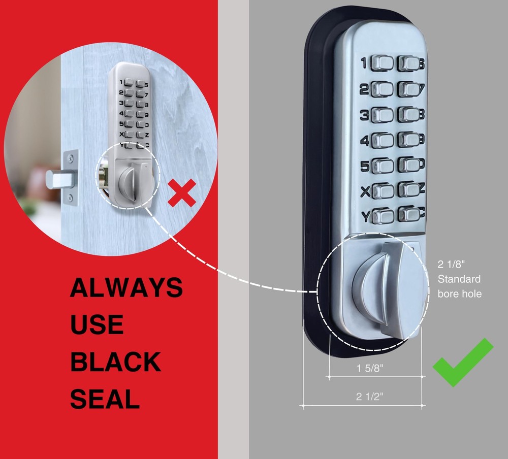 JOUNJIP Deadbolt Keyless Entry Door Lock � Code NOT Required to Lock � 100% M...
