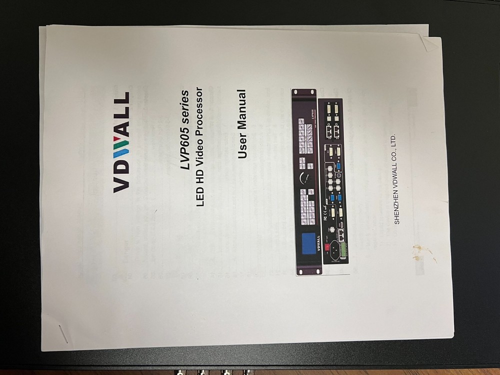 LED HD Video Wall LED Display Controller LED video processor VDWALL LVP605D