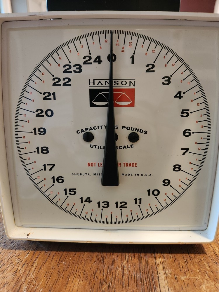 Hanson Kitchen Scale 25 Lbs VINTAGE