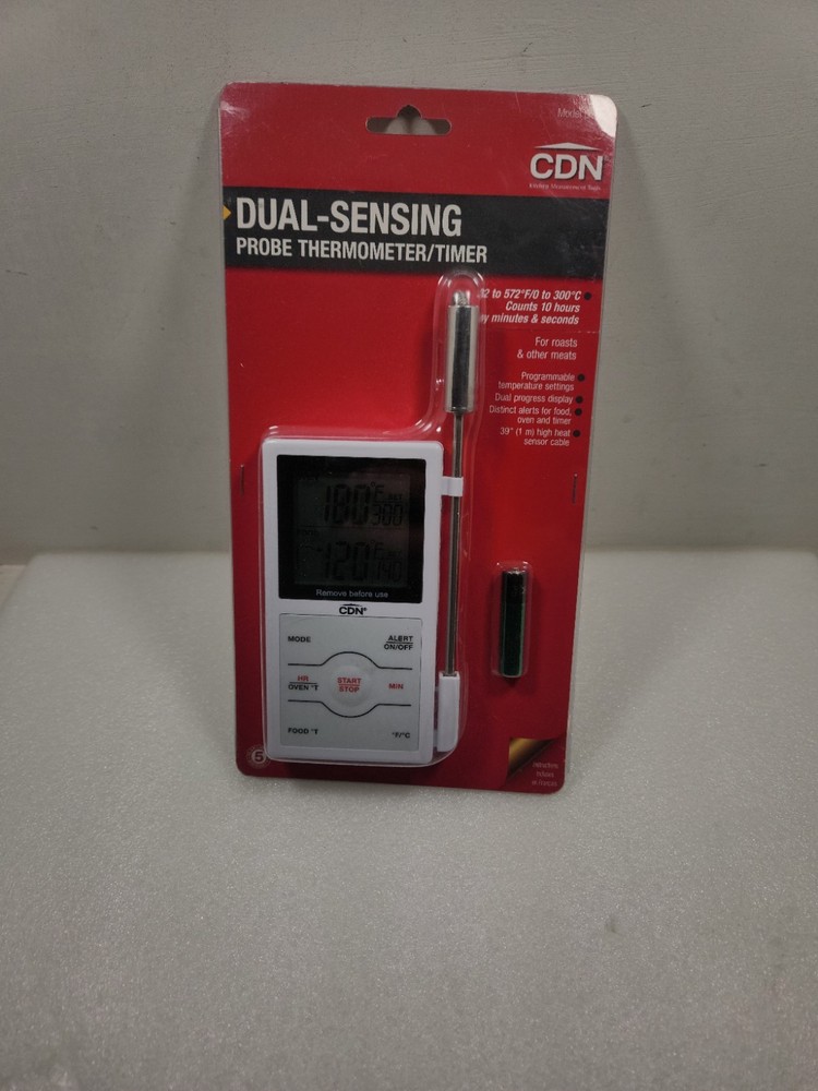 CDN DSP1 Programmable High Heat Dual-Sensing Probe Thermometer/Timer