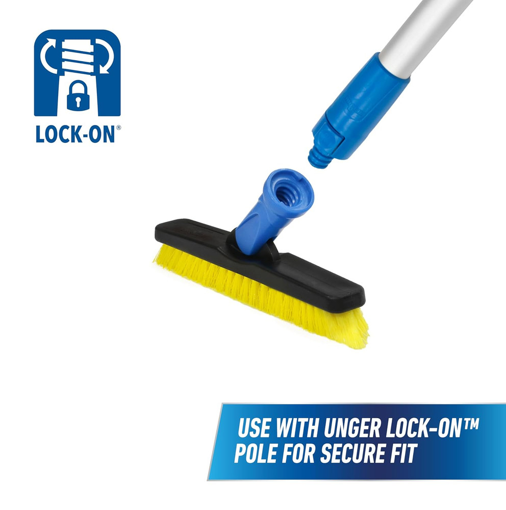 Professional Swivel Grout & Corner Scrub Brush – Compatible with Threaded