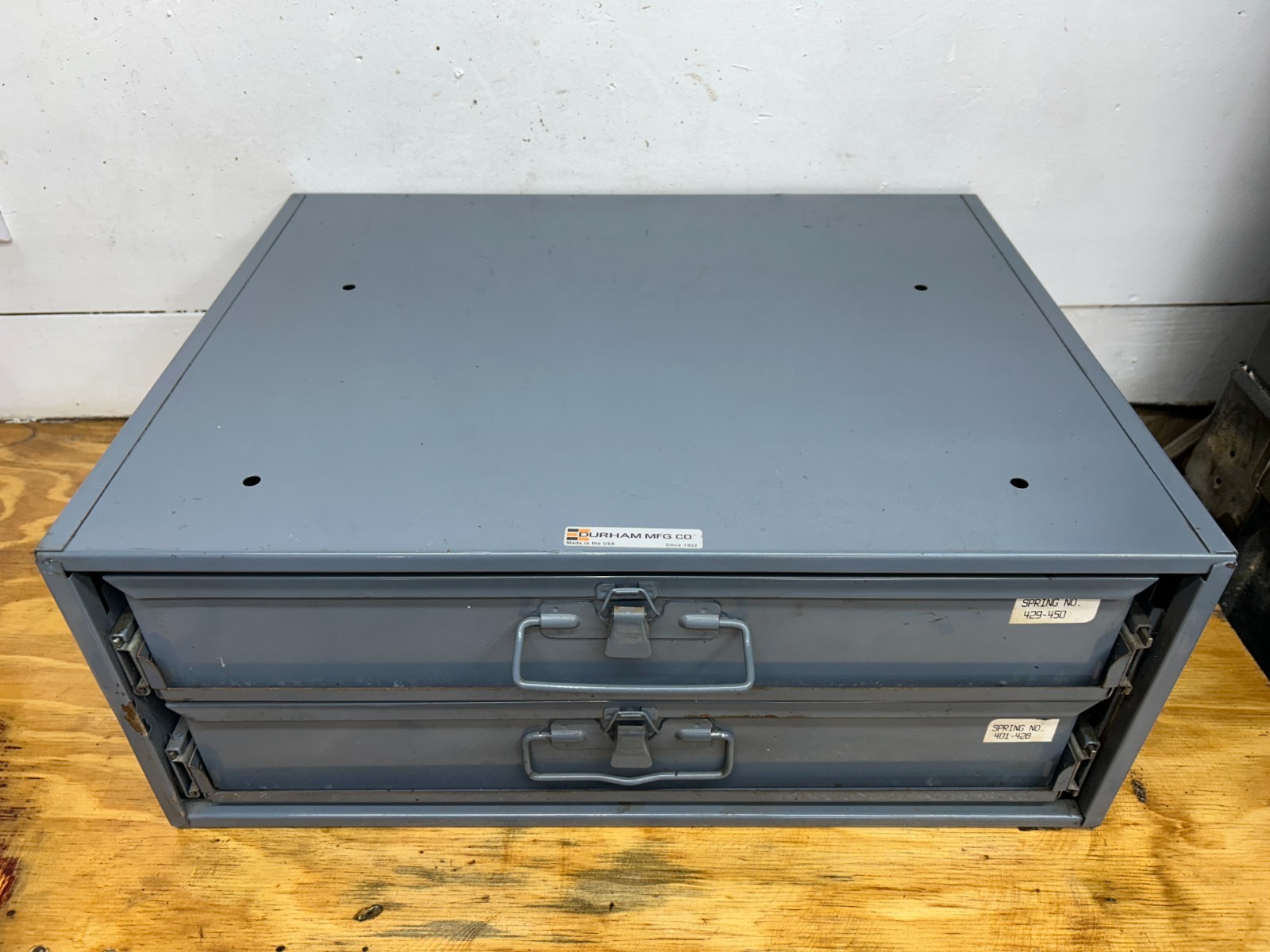 Durham Mfg Two Drawer Cabinet Removable and Divided Approximately 20"W 16"D 8"T