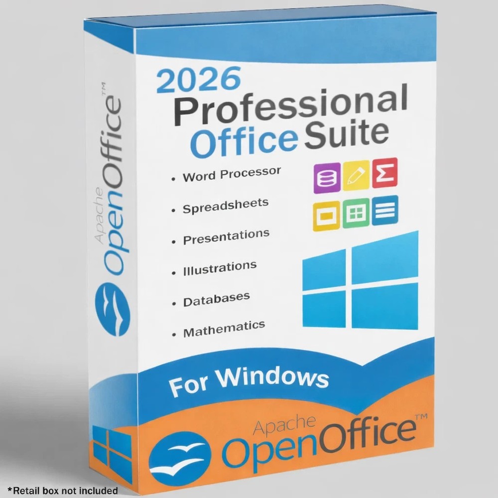 Open Office Home and Student for Windows Mac Linux - Office Software Suite 2026