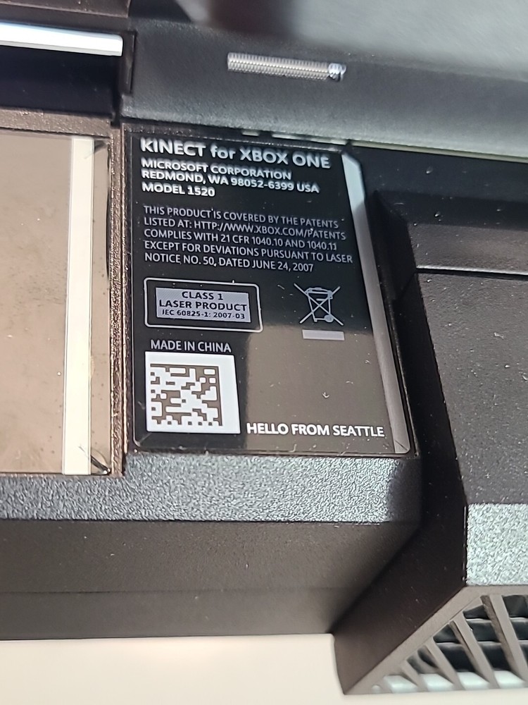 Official Microsoft Xbox One 1520 Kinect Sensor Camera - Black