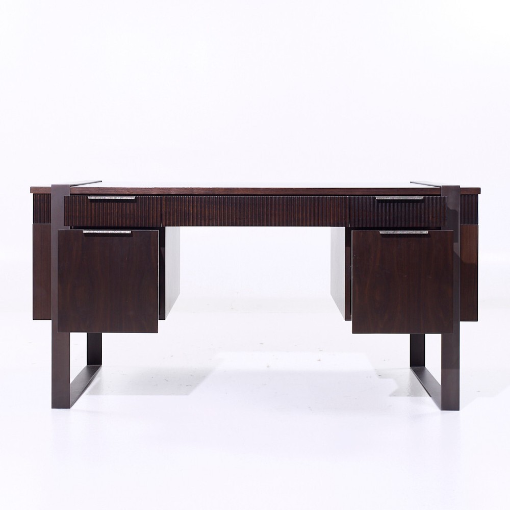 Eurocraft Walnut Executive Desk