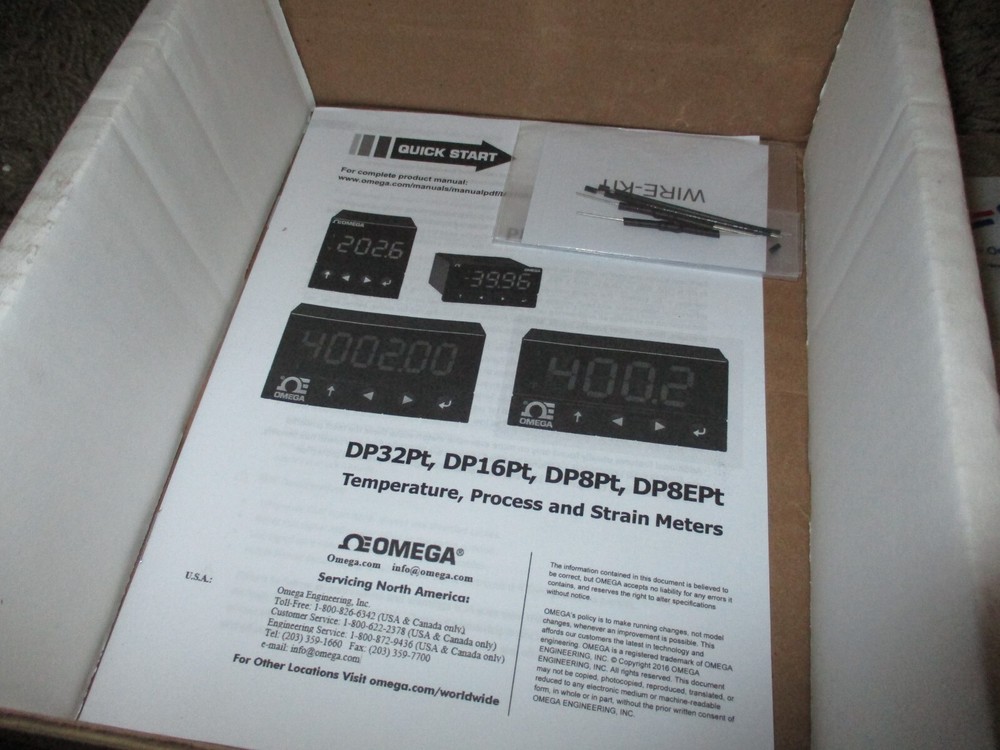 *OMEGA* DP8EPT Digital Panel Meter - Open Box