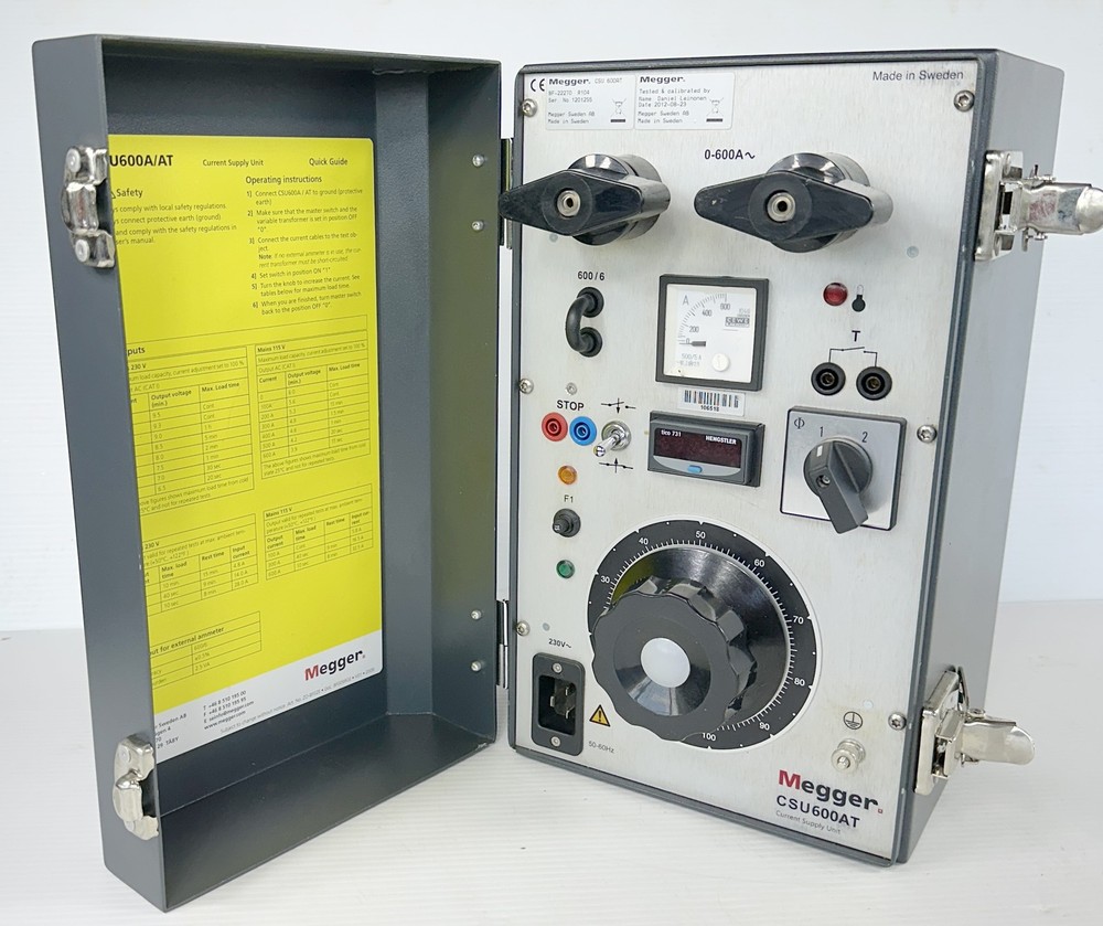 Megger CSU600AT 600A Current Supply Injector Unit - Protective Circuit Breakers
