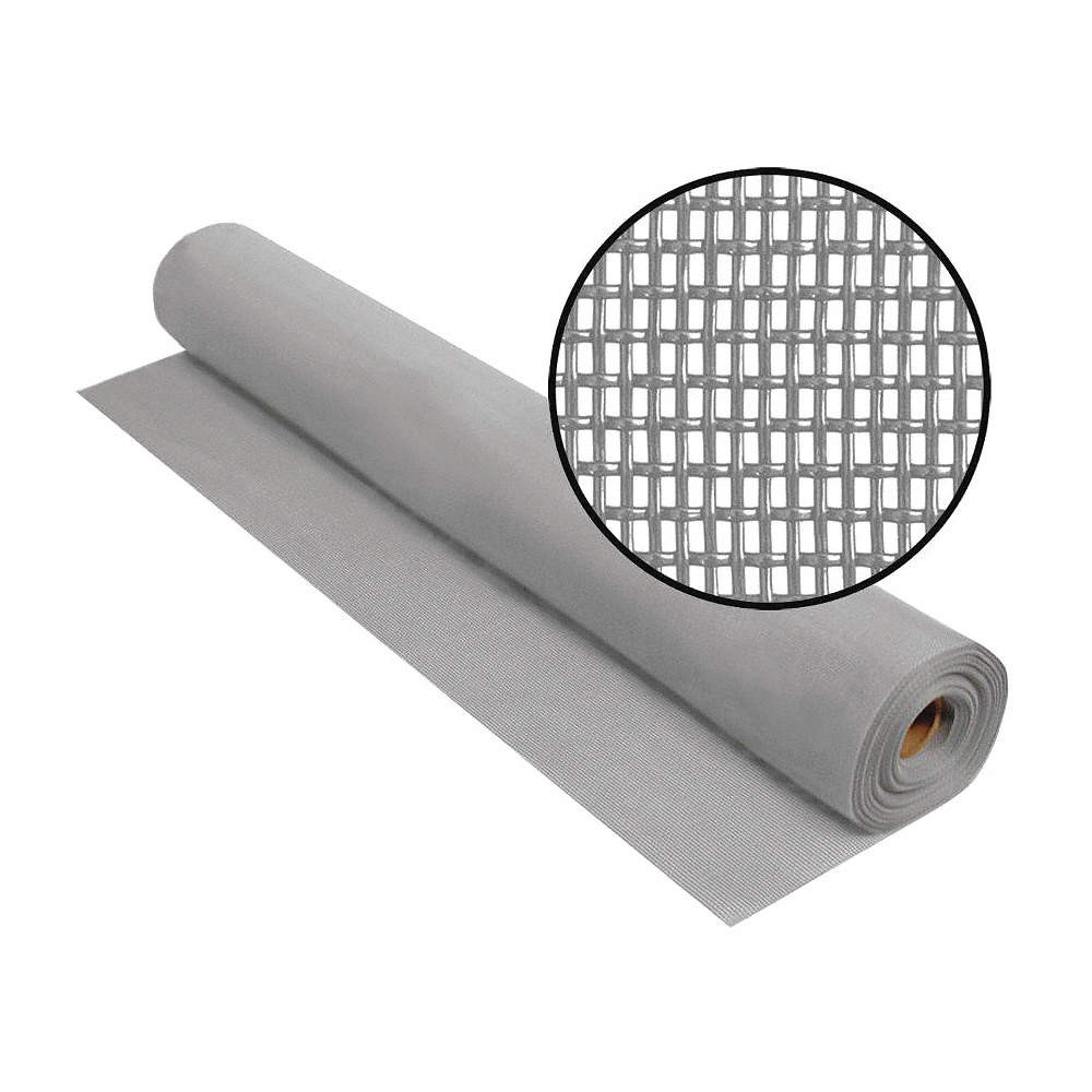 PHIFER 3004107 Screen, Roll, 100 ft L, 4 ft W, Gray 49UW28
