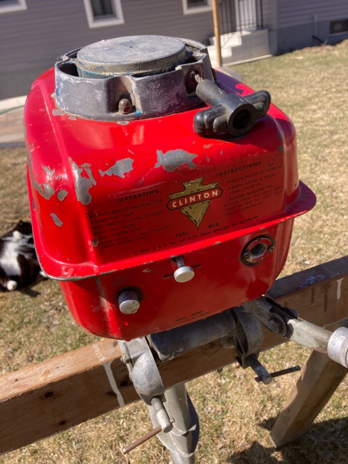 1956 Clinton Model 62R Outboard Boat Motor 5.5 HP Very Nice