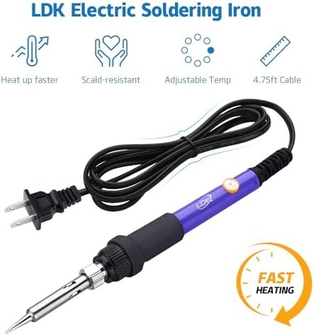 60W Adjustable Temperature Soldering Iron