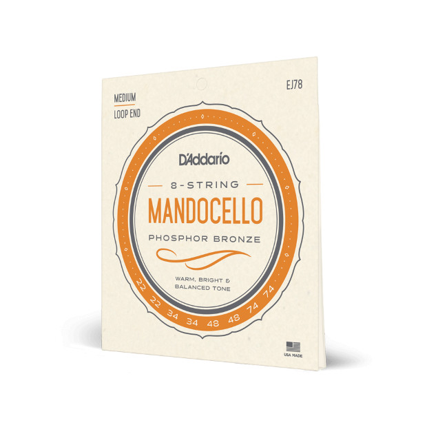 D'Addario EJ78 Mandocello 8-String Phosphor Bronze Medium 22-74