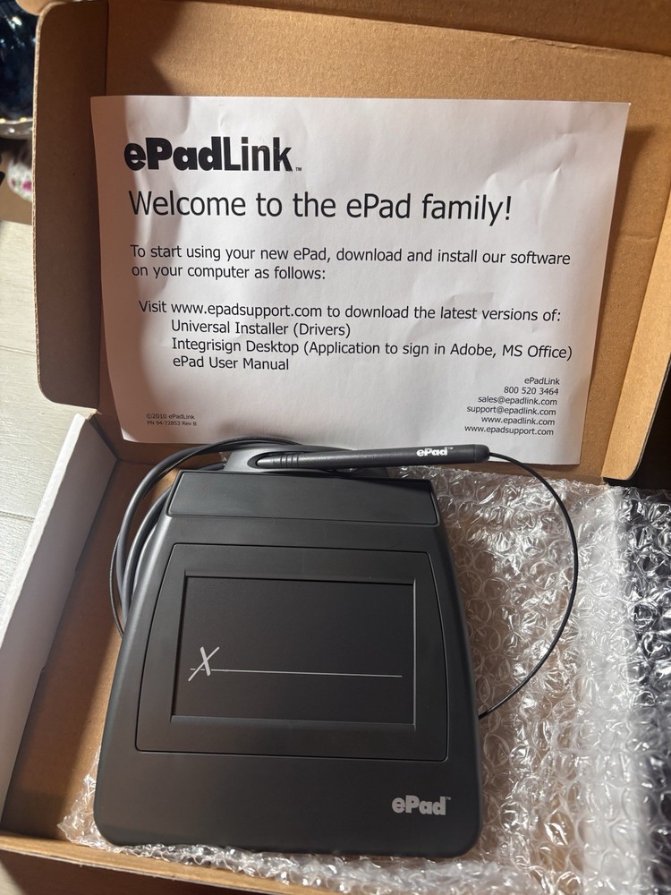 ePadLink ePad USB Electronic Signature Capture Pad VP9801 New Open Box