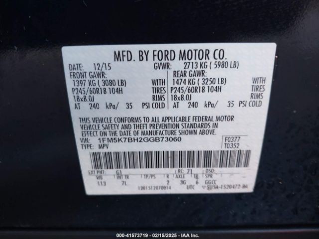 CONTROL PANEL OEM 16-18 FORD EXPLORER 1YR WRNTY
