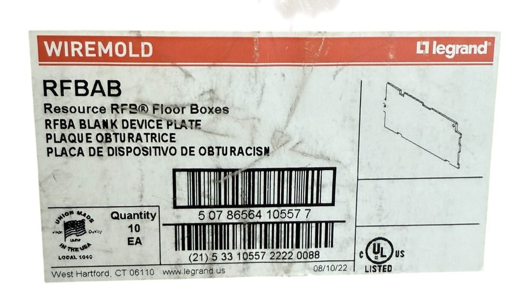 LEGRAND RFBAB / RFBAB 1024354 WIREMOLD