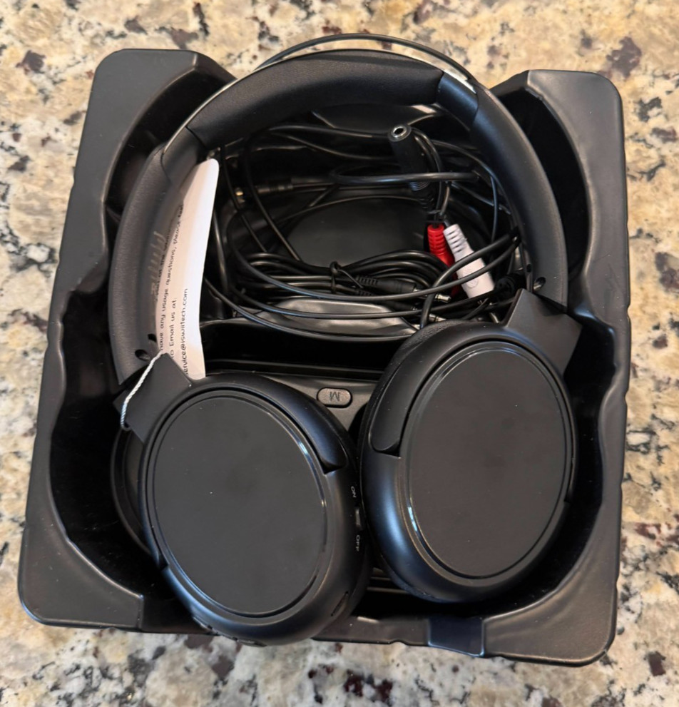 Swiitech Wireless Headphones for TV Transmitter Charging Base, Bluetooth