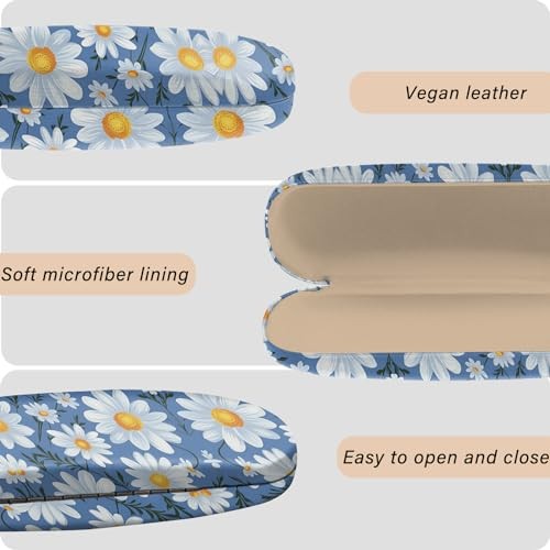 Eyeglass Case Hard Shell Sunglasses Protective Eyeglasses M7-chrysanthemum