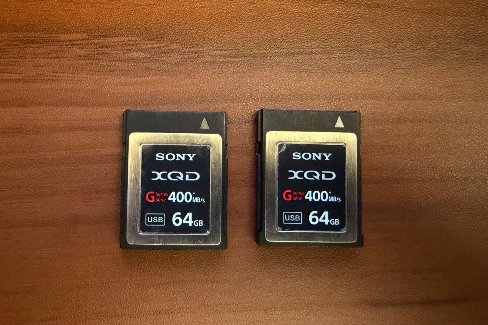LOT OF 2 - Sony 64GB G Series XQD Memory Card s400/mbs - TESTED, work perfectly