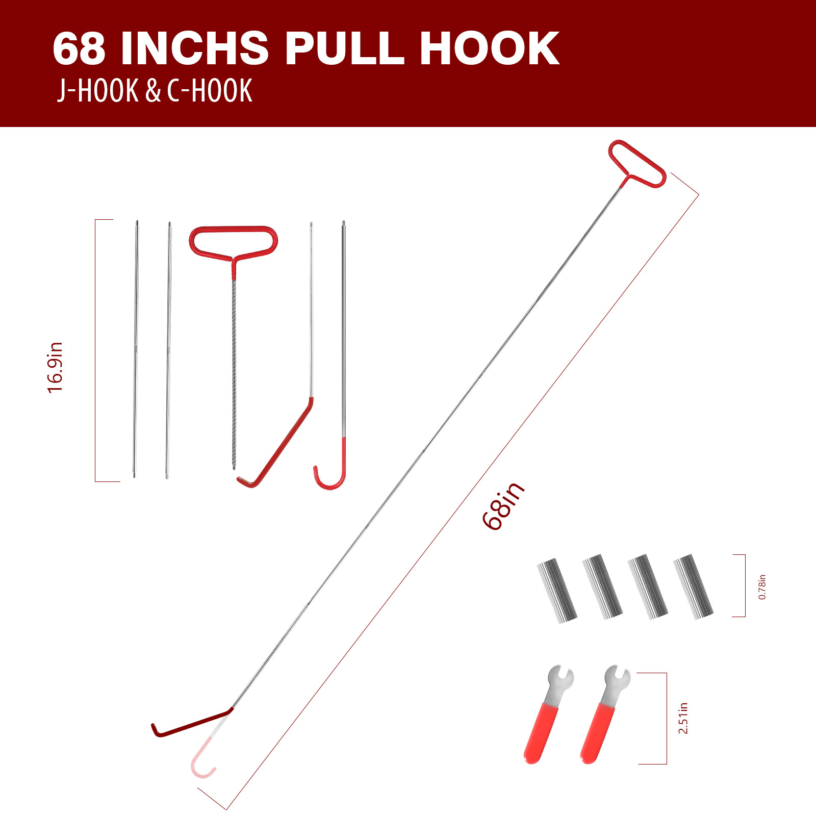 23 Pcs Emergency Car Unlock Tool Kit, Vehicle Repair Lock Out Set