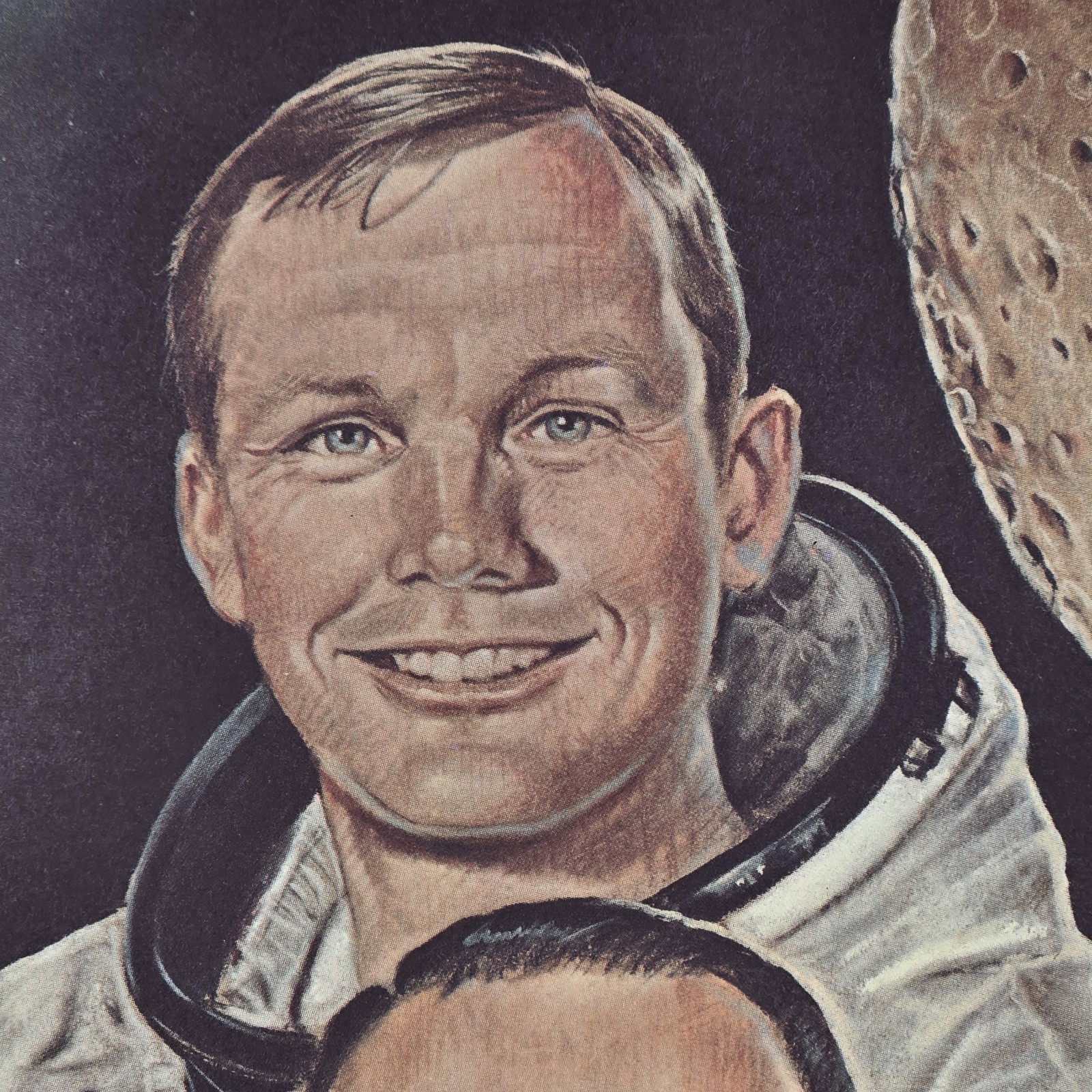 1969 NASA Apollo 11 Crew 7.75 x 9.75" Litho Pioneers To The Moon