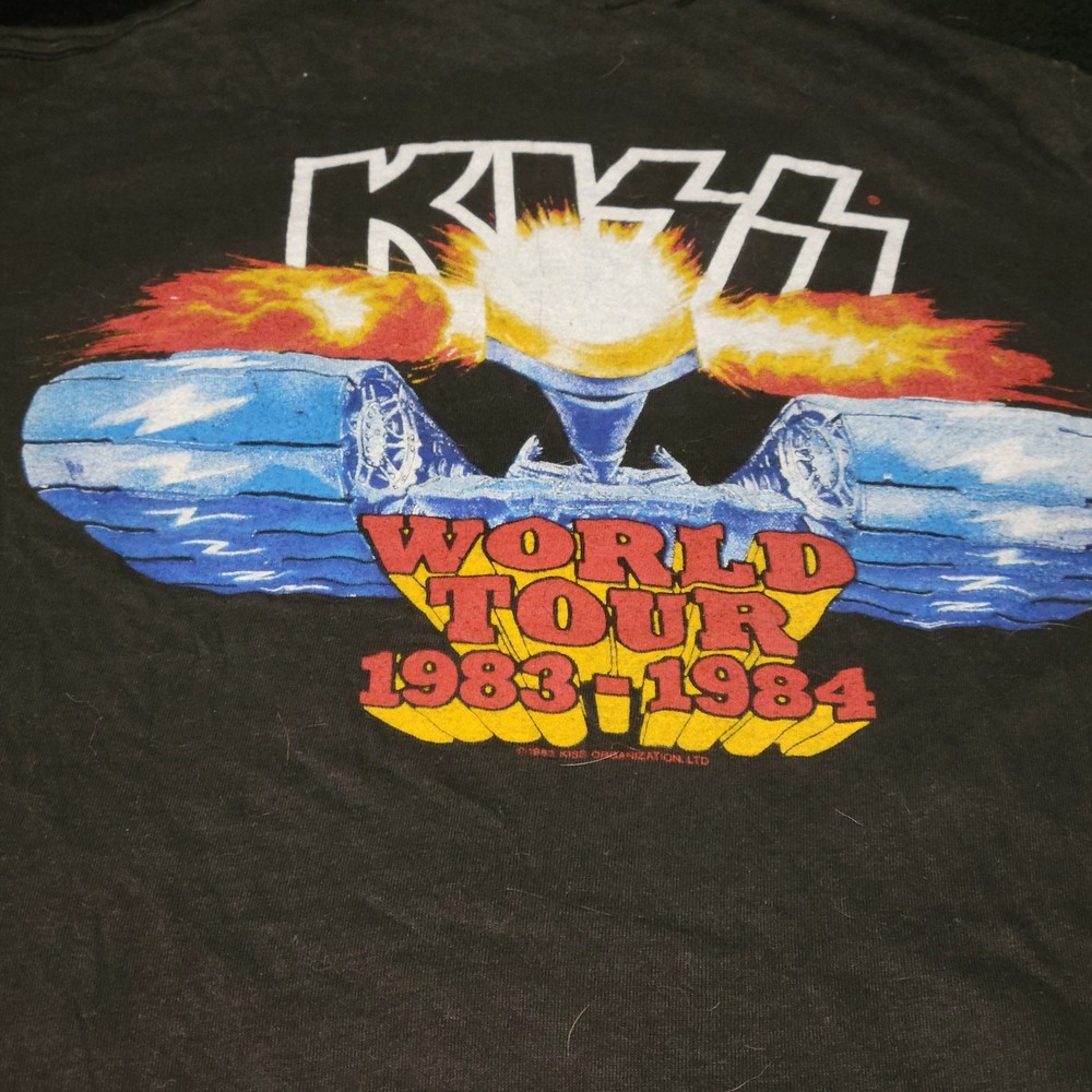 KISS 1983 Lick It Up Tour T-shirt Medium Ex Condition