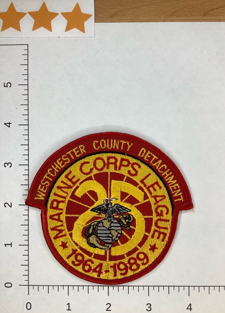 USMC WESTCHESTER COUNTY DETACHMENT 1964-1989 PATCH