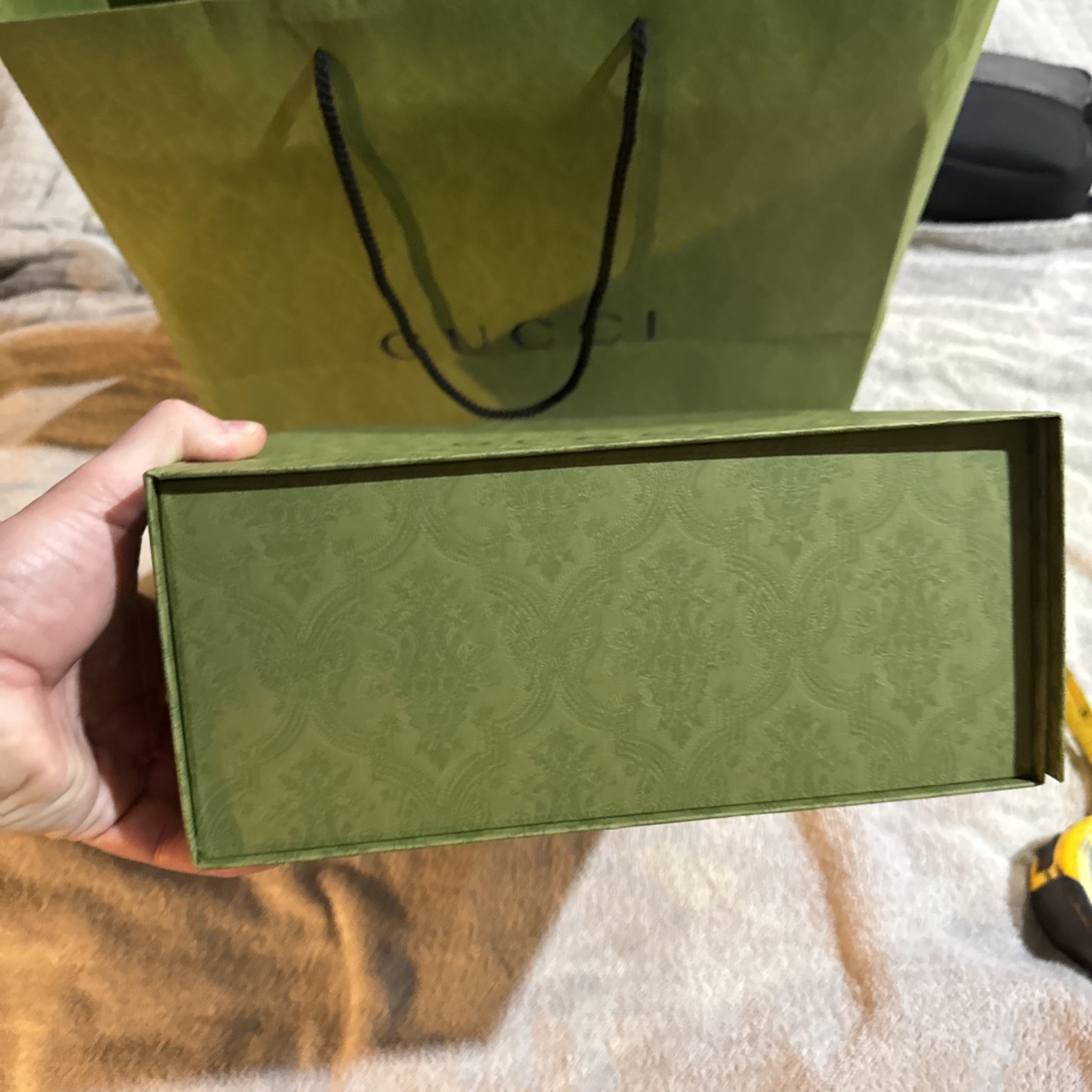 Authentic Gucci Large Magnetic Gift Box14.25 x 11 x 4.7/8” See Photos and BAG